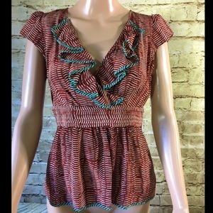 Odille Cuna Laude Ruffle Blouse